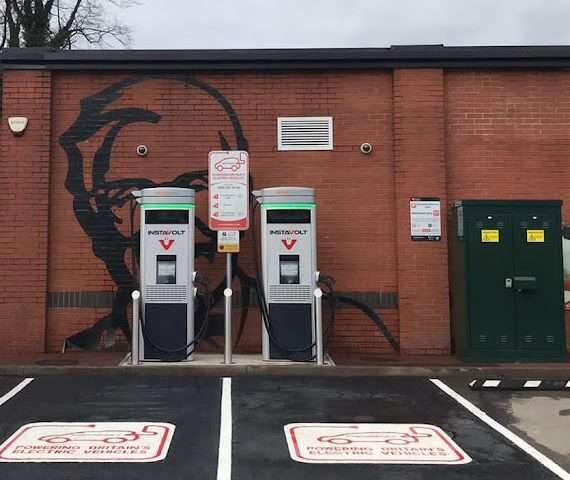 InstaVolt Charging Station in Cradley Heath United Kingdom of Great Britain and Northern Ireland