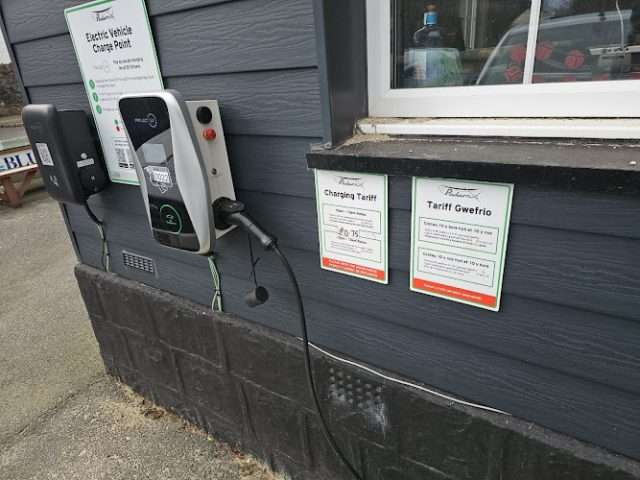 Electric Vehicle Charging Station in Caernarfon United Kingdom of Great Britain and Northern Ireland