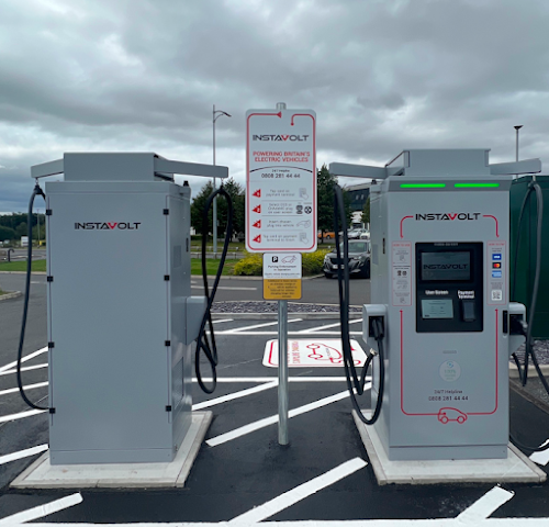 InstaVolt Charging Station in Castleford United Kingdom of Great Britain and Northern Ireland