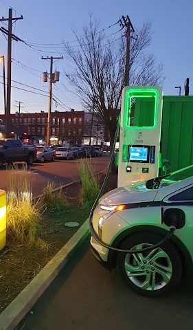 Electrify America Charging Station Ferry Plaza in Newark New Jersey