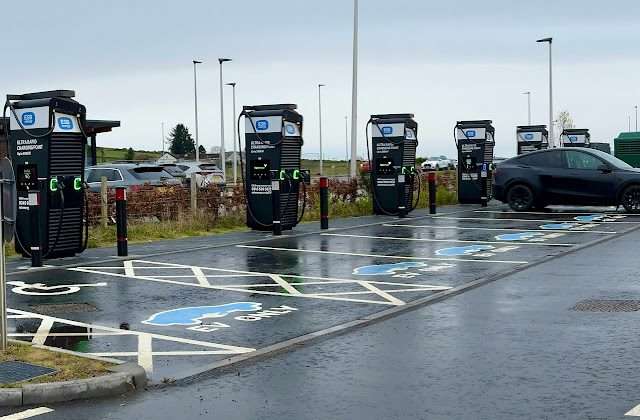 ESB Energy Charging Station in Aberdeen United Kingdom of Great Britain and Northern Ireland