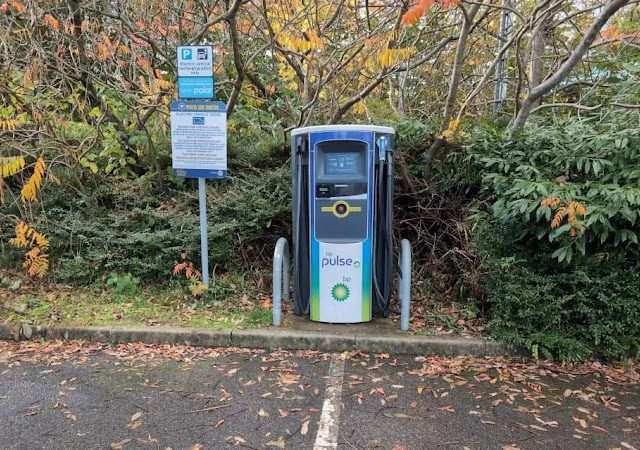bp pulse Charging Station in Neath United Kingdom of Great Britain and Northern Ireland
