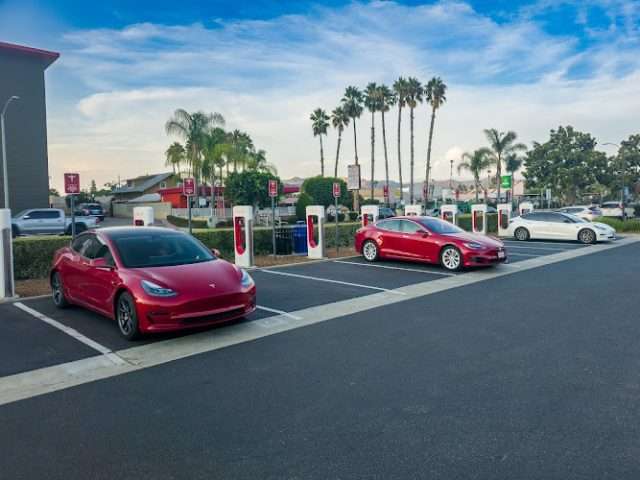 Tesla Supercharger in Escondido California