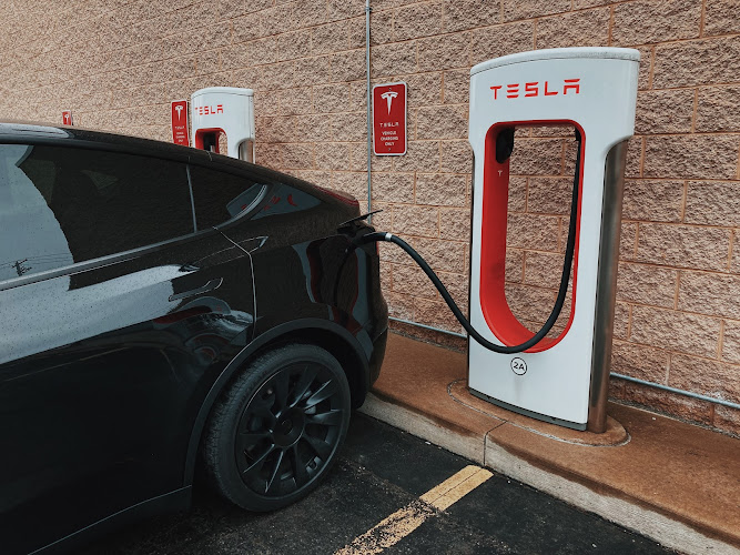Tesla Supercharger EV Charging Station at 1000 Premium Outlets Dr