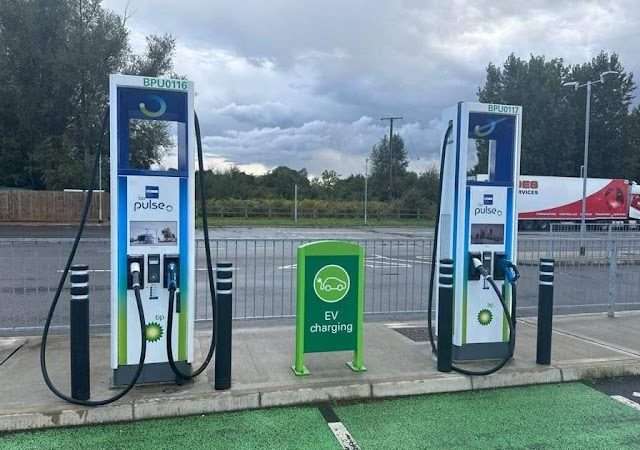 bp pulse Charging Station in Hitchin United Kingdom of Great Britain and Northern Ireland