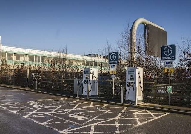 GRIDSERVE Charging Station in Knutsford United Kingdom of Great Britain and Northern Ireland