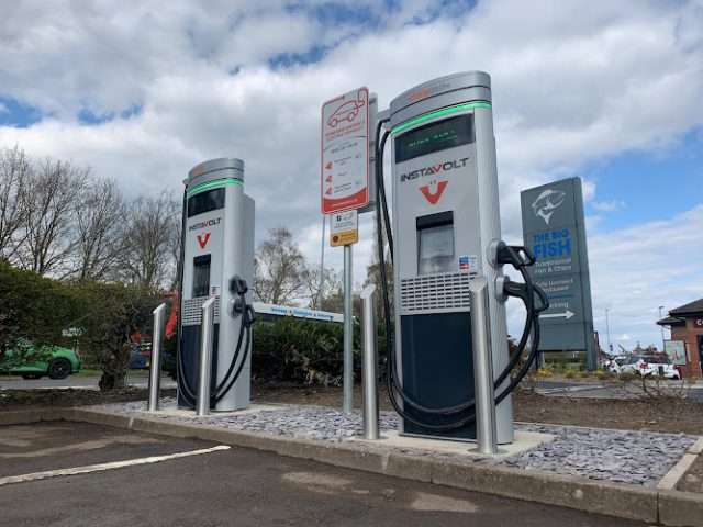 InstaVolt Charging Station in Newark United Kingdom of Great Britain and Northern Ireland