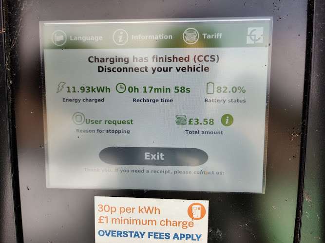 ChargePlace Scotland Charging Station EV Charging Station at 57 Station Rd