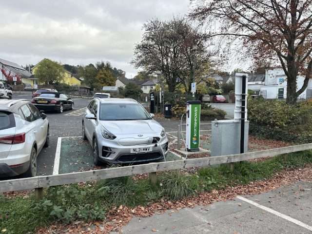 Scottish Power Charging Station in Okehampton United Kingdom of Great Britain and Northern Ireland