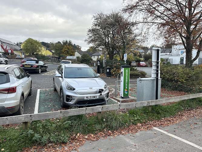 Scottish Power Charging Station EV Charging Station at Hatherleigh Car Park