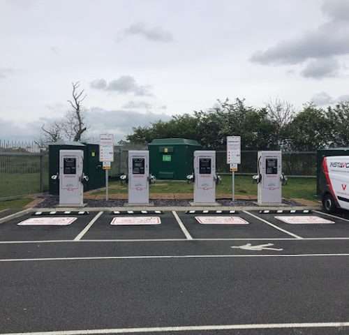 InstaVolt Charging Station in Grantham United Kingdom of Great Britain and Northern Ireland