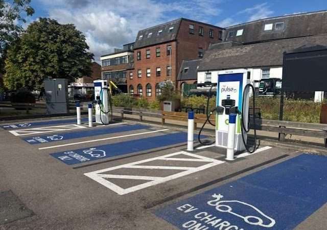 bp pulse Charging Station in Dunstable United Kingdom of Great Britain and Northern Ireland