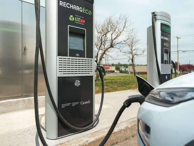 RechargÉco Charging Station in Québec City Quebec Canada