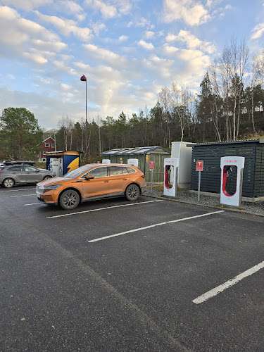 Tesla Supercharger EV Charging Station at Arne Hillings vei 5