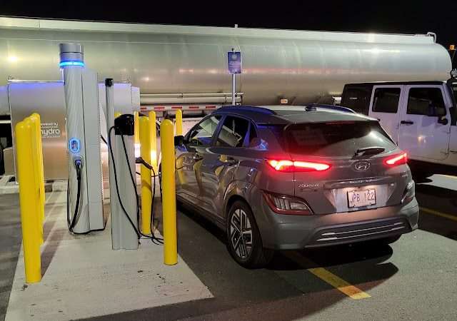 ChargePoint Charging Station in Bishop's Falls Newfoundland and Labrador Canada