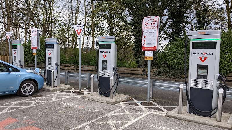 InstaVolt Charging Station EV Charging Station at The Old Station