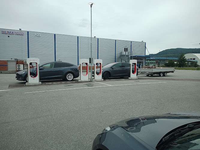 Tesla Supercharger EV Charging Station at Semsvegen 40b
