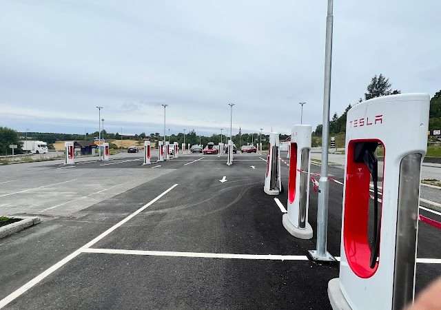 Tesla Supercharger in Vestby Norway 1543