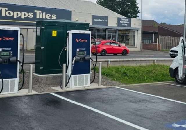 Osprey Charging Station in Wishaw United Kingdom of Great Britain and Northern Ireland