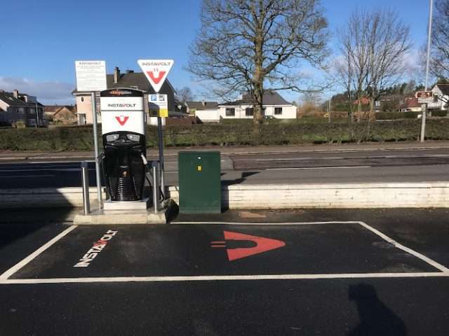 InstaVolt Charging Station in Glasgow United Kingdom of Great Britain and Northern Ireland