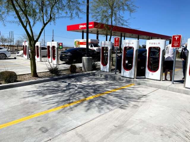 Tesla Supercharger in Tucson Arizona