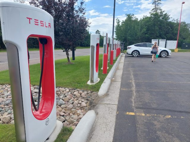 Tesla Supercharger in Bemidji Minnesota