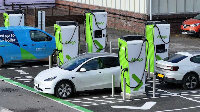 Allego Charging Station EV Charging Station at Pennells Garden Centre