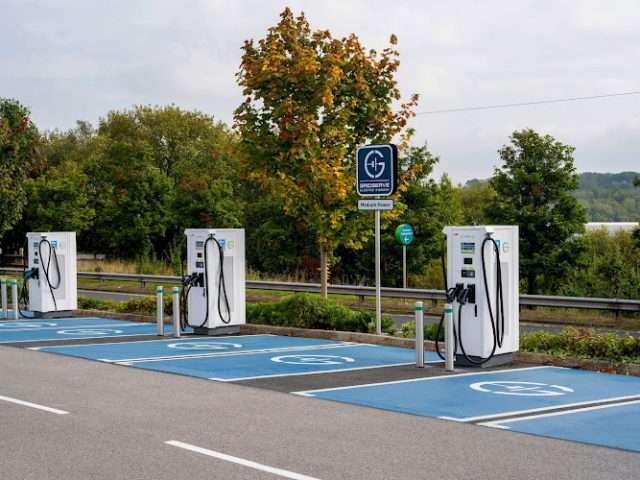 GRIDSERVE Charging Station in Newcastle United Kingdom of Great Britain and Northern Ireland