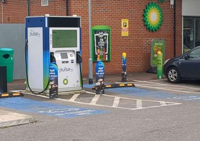 bp pulse Charging Station in Gloucester United Kingdom of Great Britain and Northern Ireland