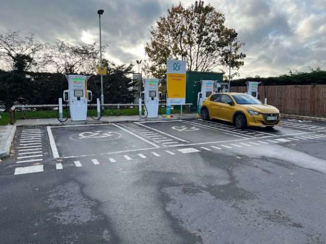 Shell Recharge Charging Station in Retford United Kingdom of Great Britain and Northern Ireland
