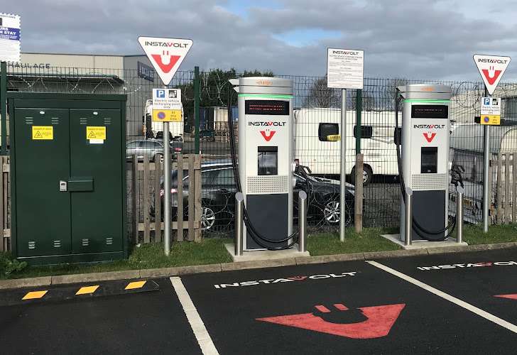 InstaVolt Charging Station EV Charging Station at Starbucks