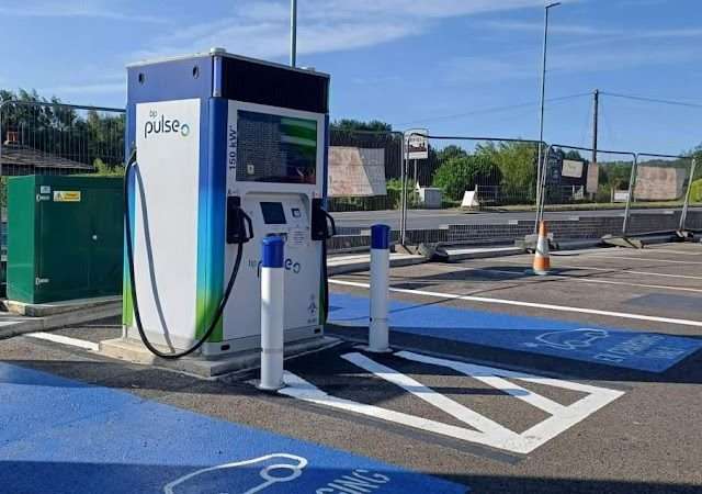 bp pulse Charging Station in Mirfield United Kingdom of Great Britain and Northern Ireland