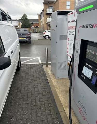 InstaVolt Charging Station in Peterborough United Kingdom of Great Britain and Northern Ireland