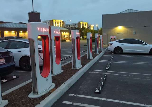 Tesla Supercharger in San Diego California