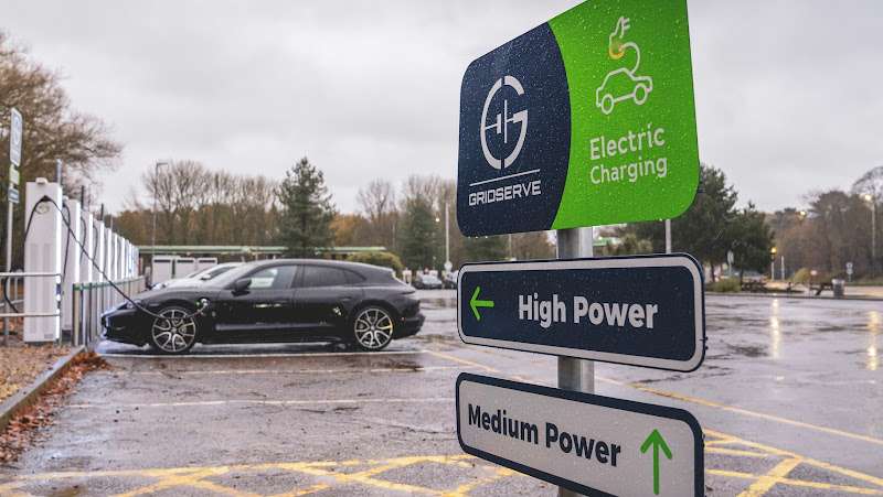 GRIDSERVE Charging Station EV Charging Station at Jct 10A