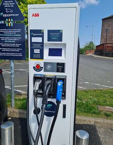 GeniePoint Charging Station in Falkirk United Kingdom of Great Britain and Northern Ireland