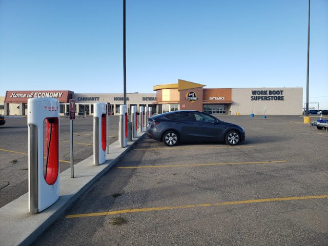 Tesla Supercharger in Jamestown North Dakota