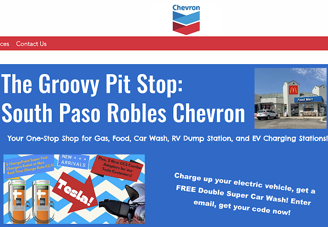 South Paso Robles Chevron Gas & EV Charging Station in Paso Robles California
