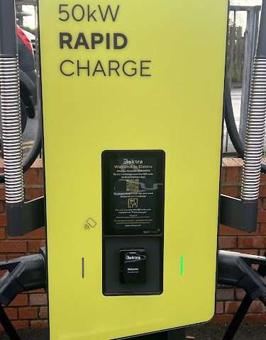 Elektra Charging Station in Leyland United Kingdom of Great Britain and Northern Ireland