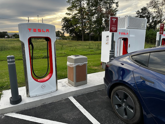 Tesla Supercharger EV Charging Station at Sulphur
