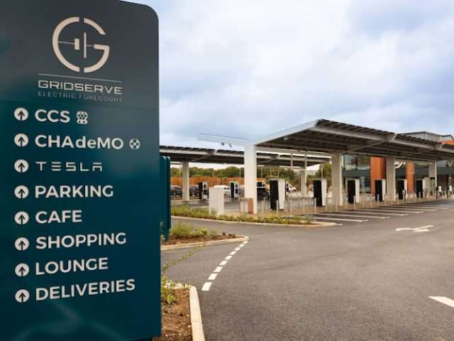 GRIDSERVE Charging Station in Stevenage United Kingdom of Great Britain and Northern Ireland