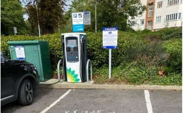 bp pulse Charging Station in London United Kingdom of Great Britain and Northern Ireland