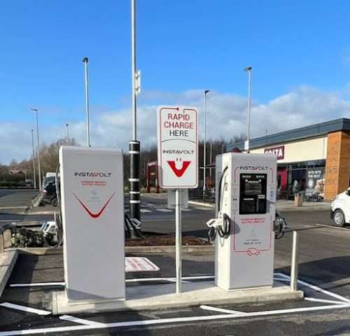 InstaVolt Charging Station in Wrexham United Kingdom of Great Britain and Northern Ireland