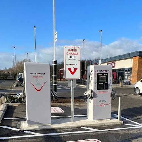 InstaVolt Charging Station EV Charging Station at Costa Coffee