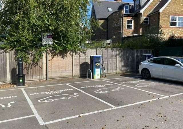 bp pulse Charging Station in London United Kingdom of Great Britain and Northern Ireland