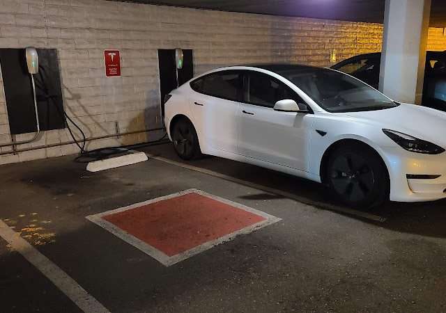 Tesla Destination Charger in Monterey California