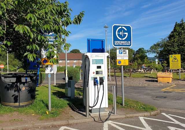 GRIDSERVE Charging Station in Kinross United Kingdom of Great Britain and Northern Ireland