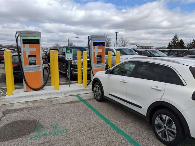 ChargePoint Charging Station in Flint Michigan