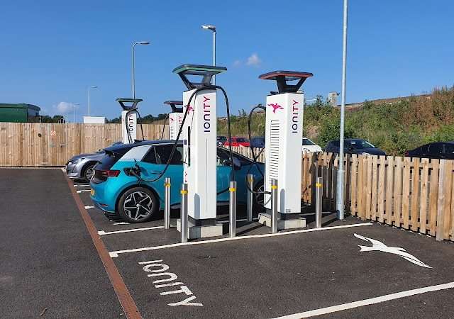 IONITY Charging Station in Perth United Kingdom of Great Britain and Northern Ireland