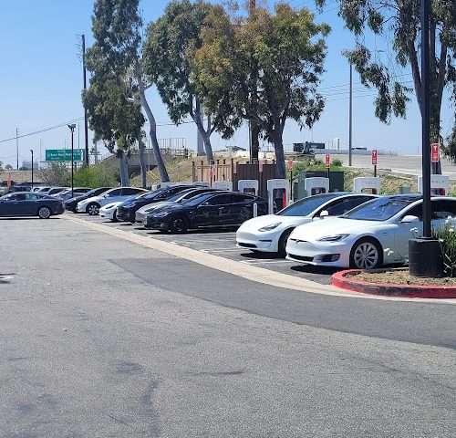Tesla Supercharger in Fountain Valley California
